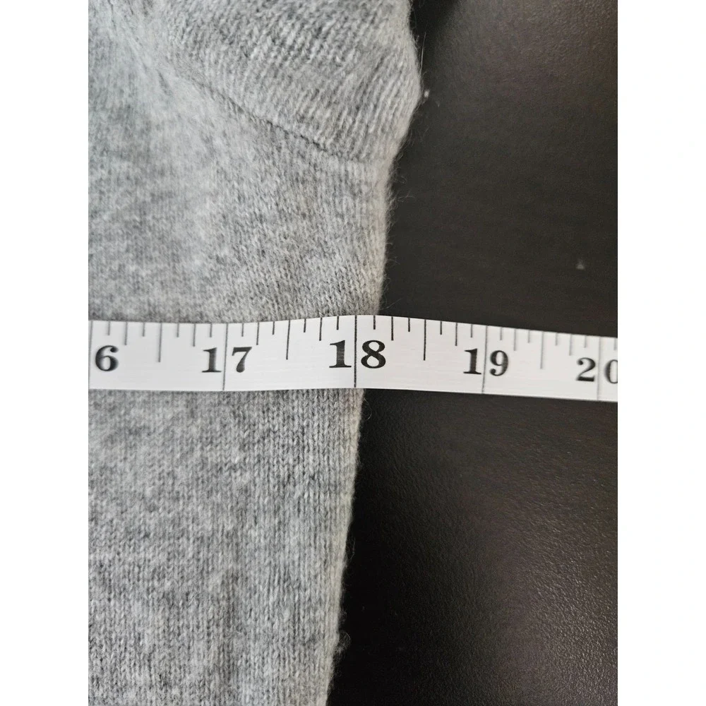 Talbots XS Gray 100%‎ Cashmere Turtleneck Sweater Classic Soft Knit Quiet Luxury